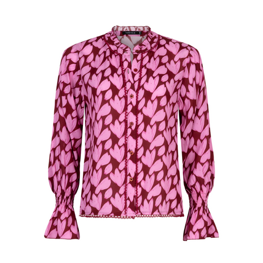 Ydence | Blouse Francesca | Pink Flower