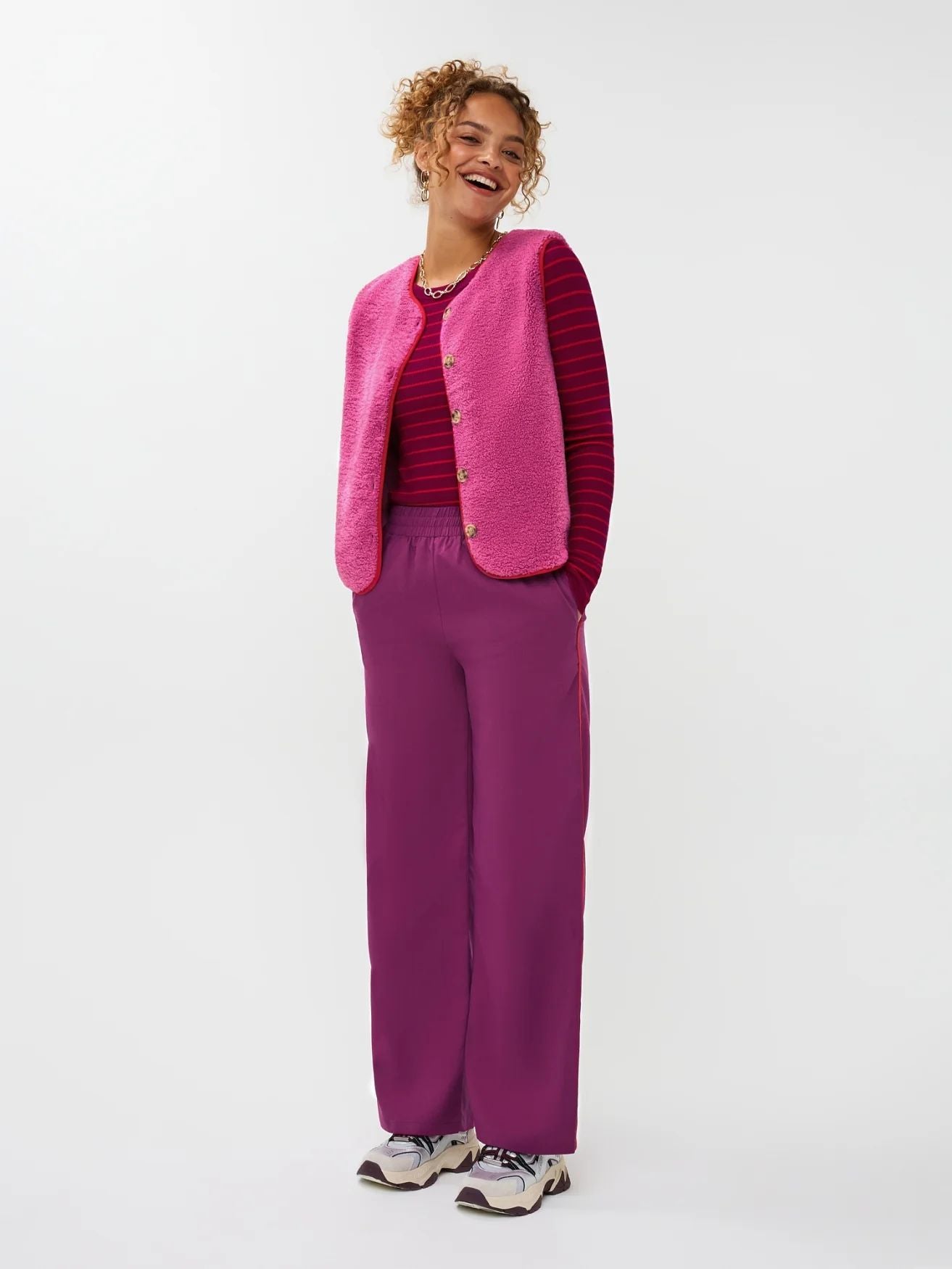 Ydence | Gilet Puck | Fuchsia purple