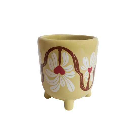 All The Luck In The World - Bloempotje Groene Hartjes Bloem