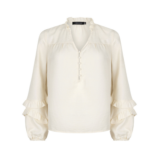 Ydence | Blouse Jacky | Ecru