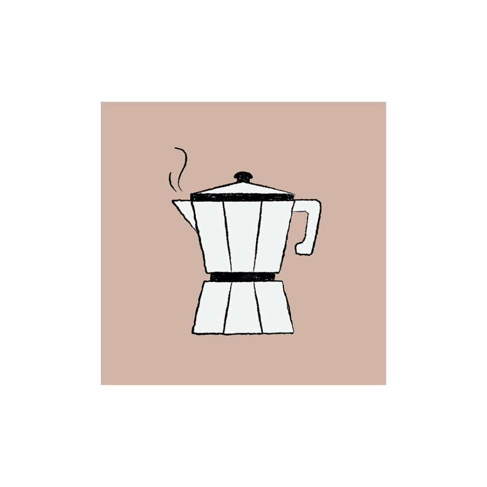 Forex Tegeltje - Koffiepotje 10cm