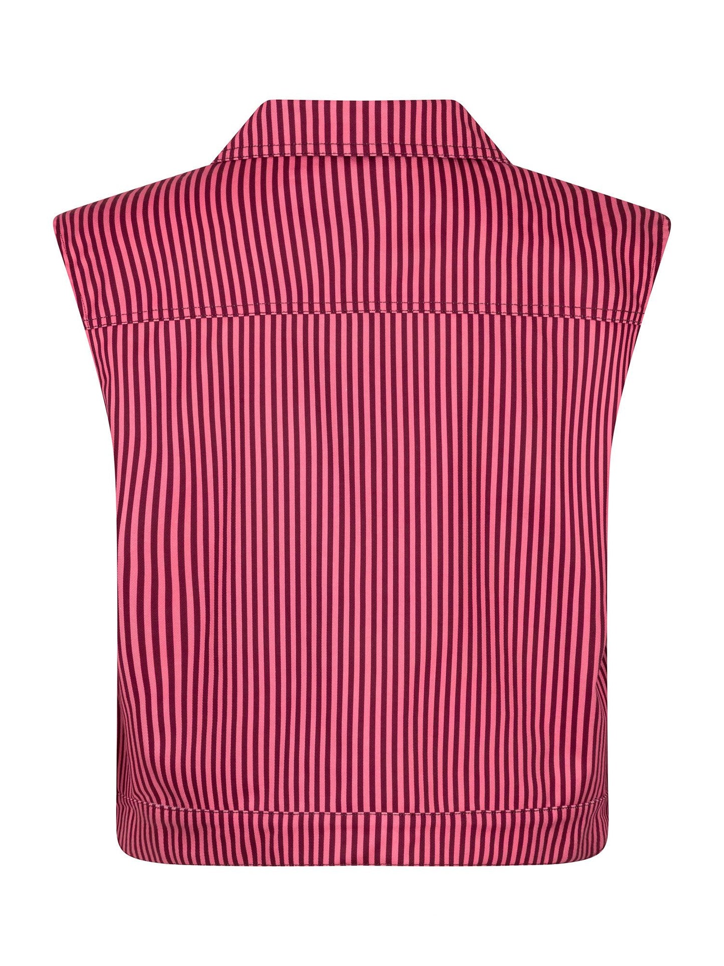 Ydence | Gilet Marit | Coral pink/burgundy