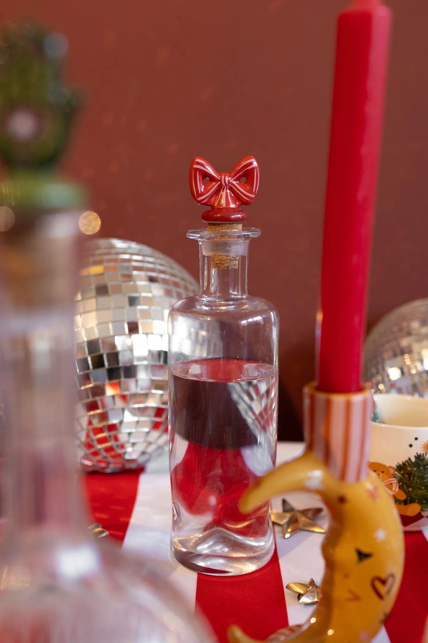 All The Luck In The World - Flessenstopper - Bow with stripes