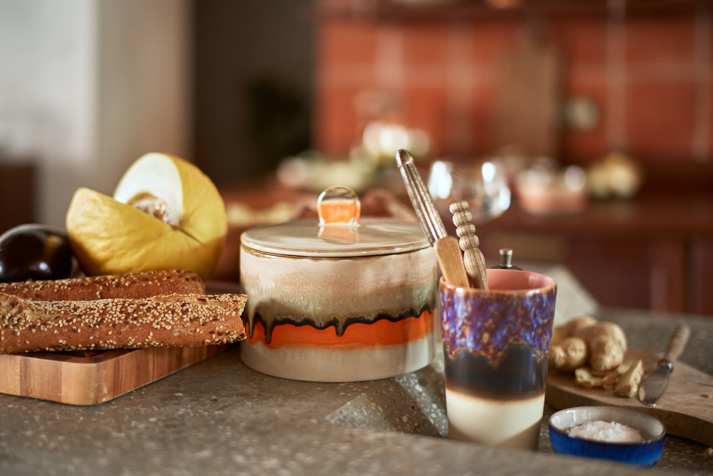 HKLIVING - 70s cookie jar - Burst