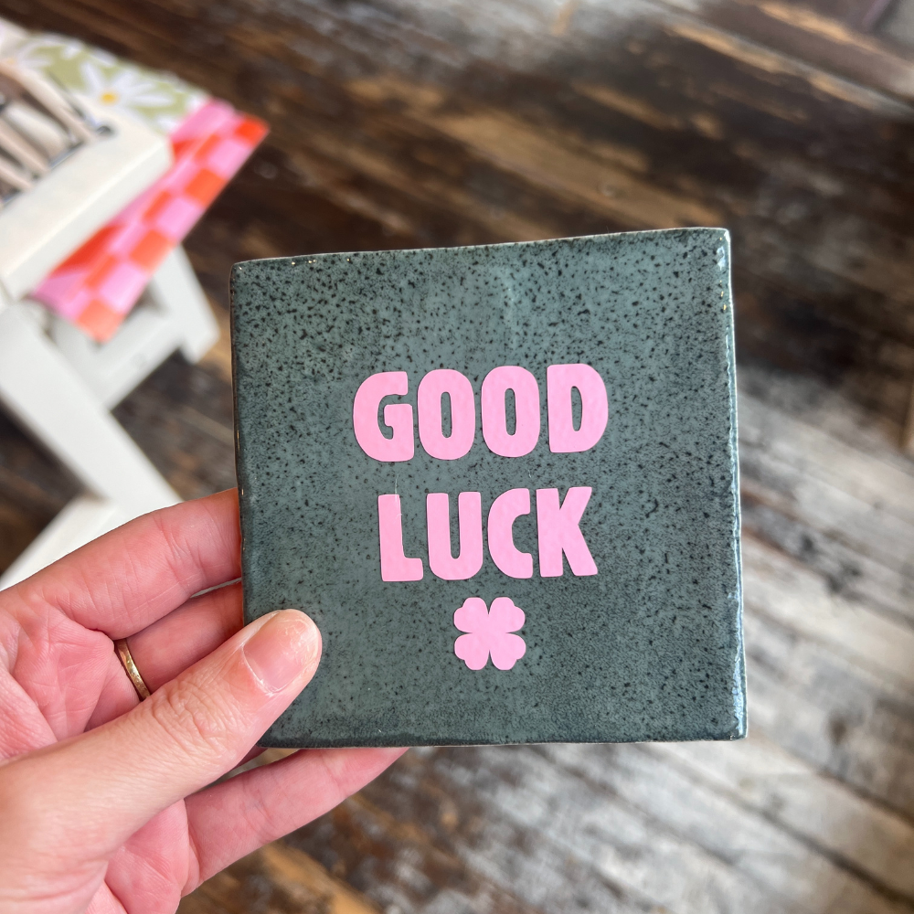 Tegeltje - Good Luck