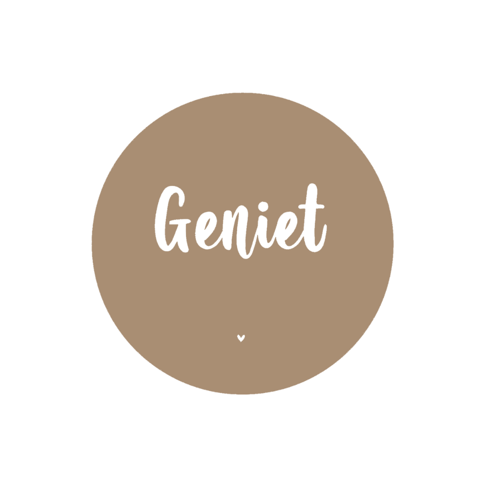 Muurcirkel - Geniet 30cm