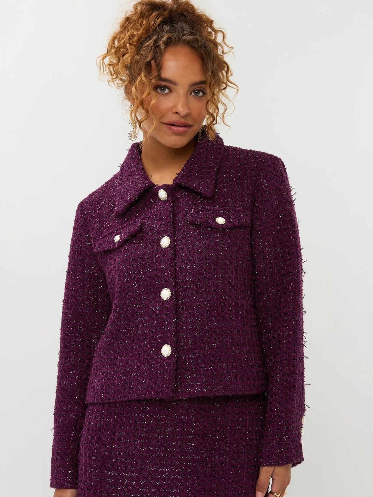 Ydence | Jacket Wiske | Aubergine