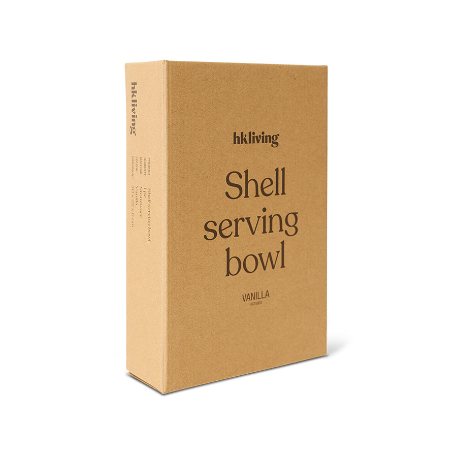 HKLIVING - Shell Serving Bowl - Vanilla