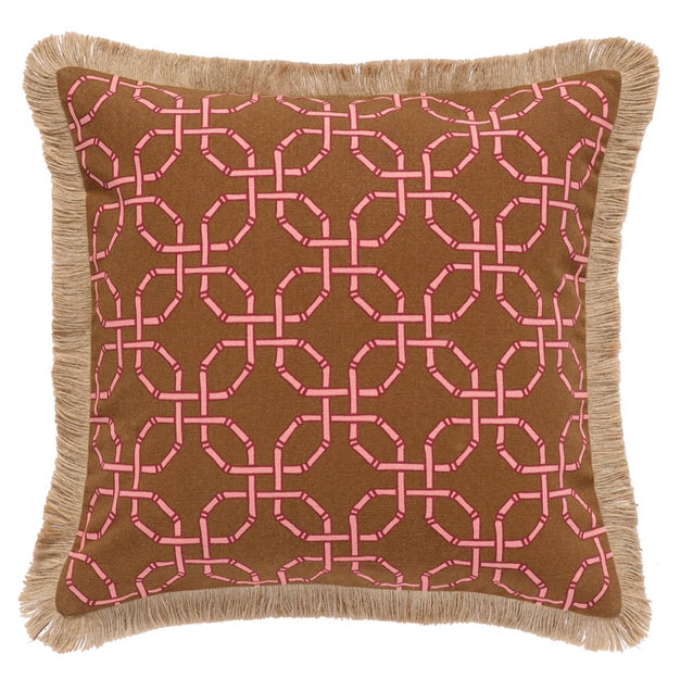 Palais - Sierkussen Harper Spice & Roze 50x50cm