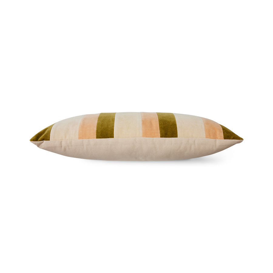 HKLIVING - Striped Velvet Sierkussen - Fields