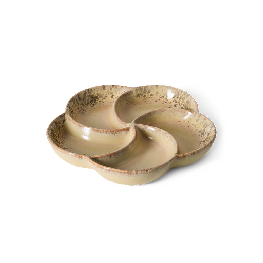 PRE ORDER - HKLIVING - 70s ceramics snack tray - Grit