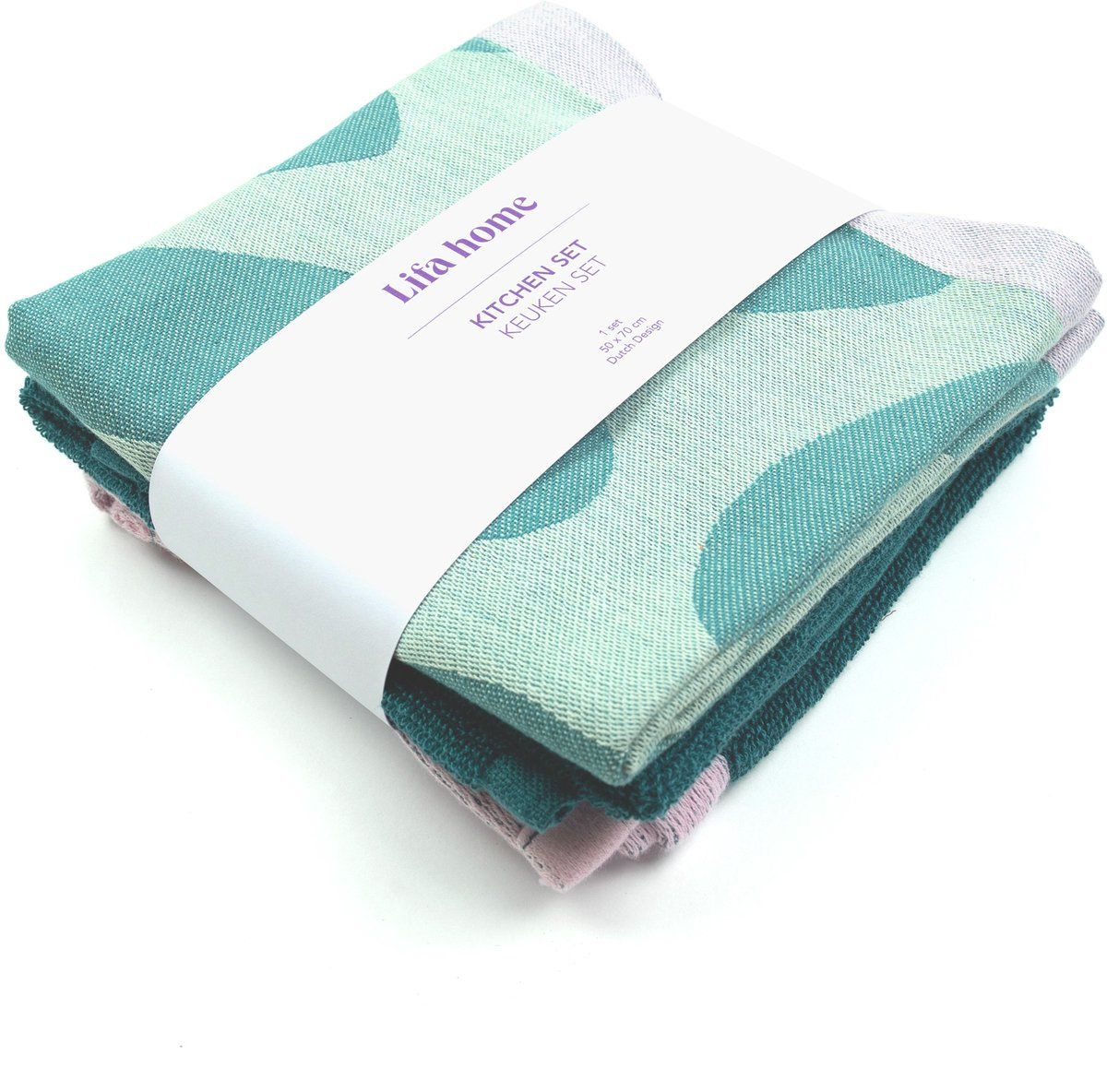 Lifa Home - Theedoek en Handdoek set - Forest Dew