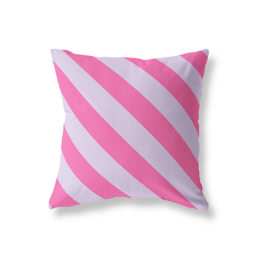 Buitenkussen - Diagonaal Roze & Paars