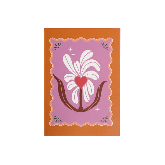 All The Luck In The World - Notitieboekje Hart Bloem