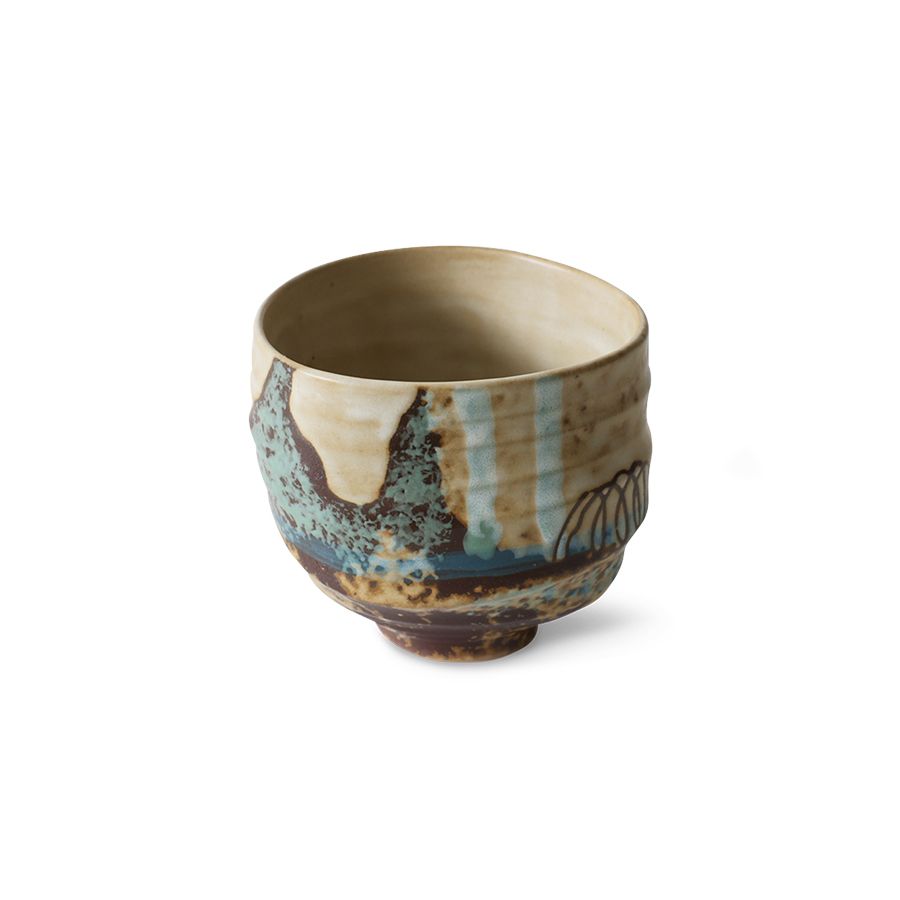 HKLIVING - Artist ceramics coffee cup - Scratched