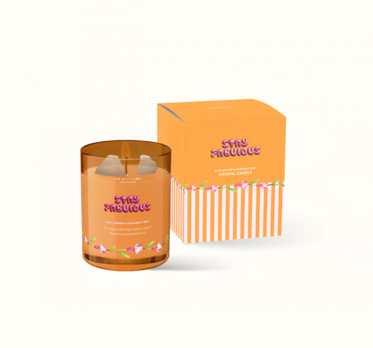 The Gift Label - Crystal Candle - Stay Fabulous