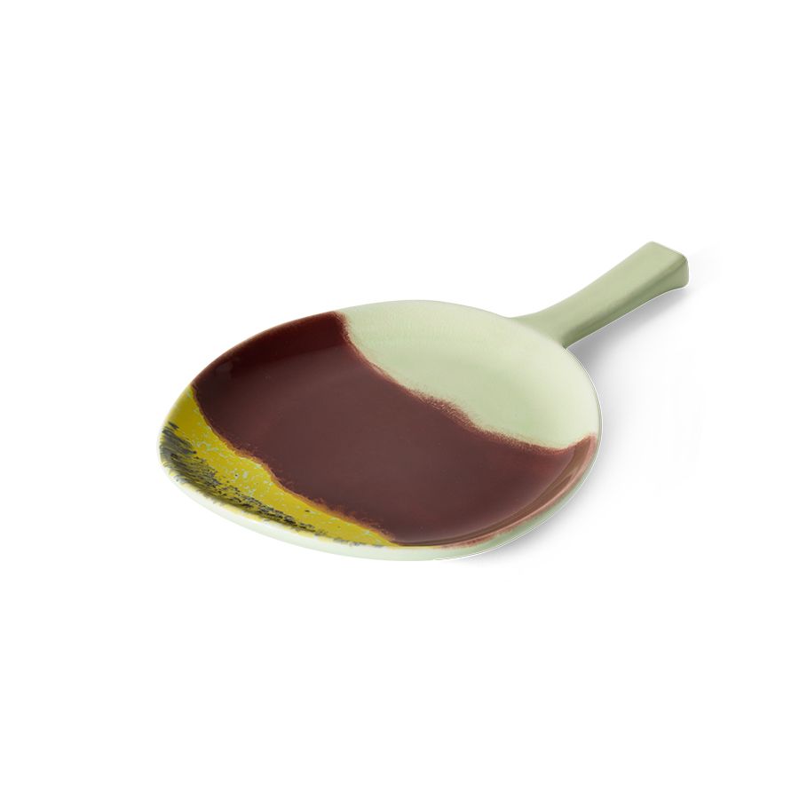 HKLIVING - 70s ceramics Platter - Cherry