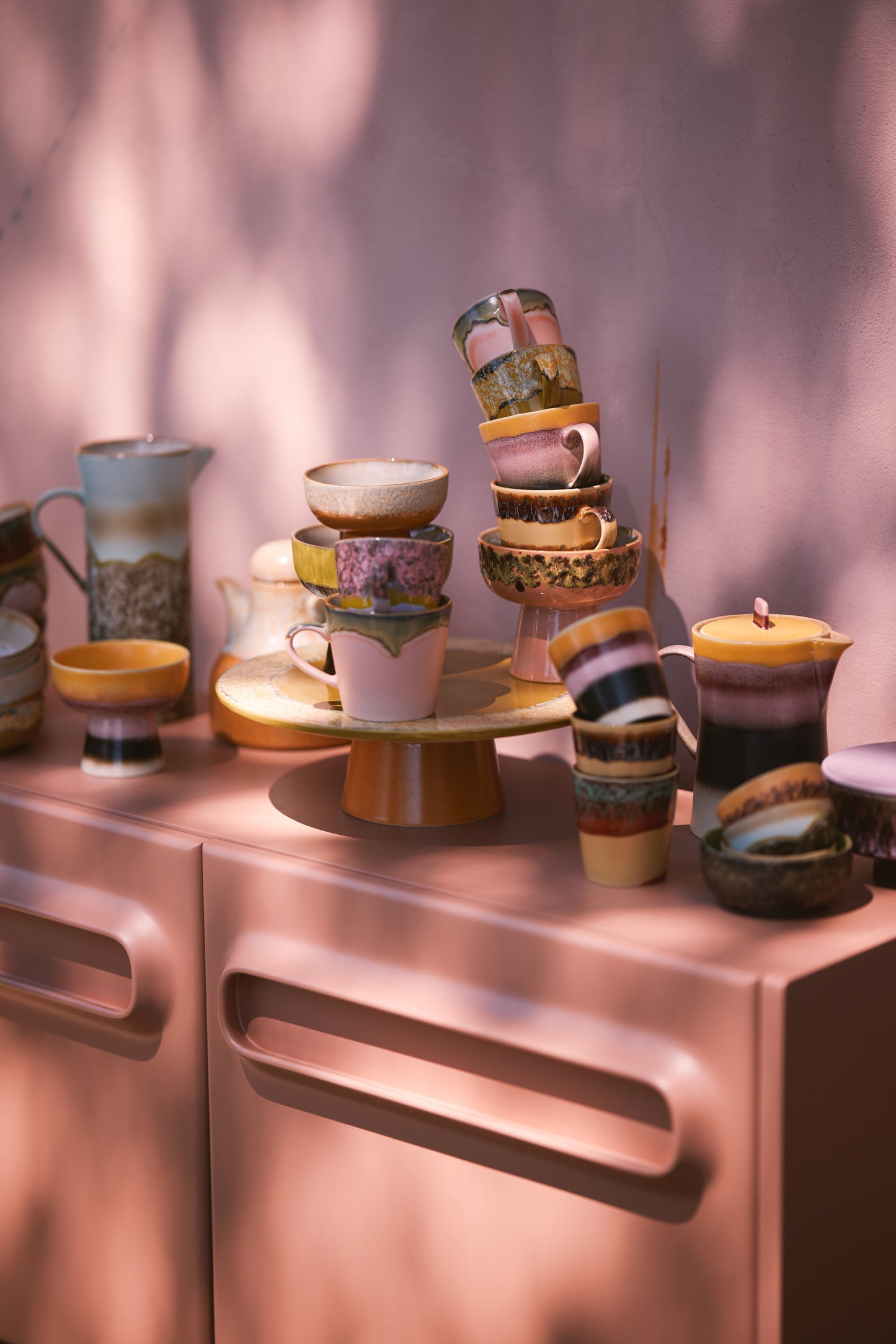 HKLIVING - 70s Cappuccino mok - Blossom