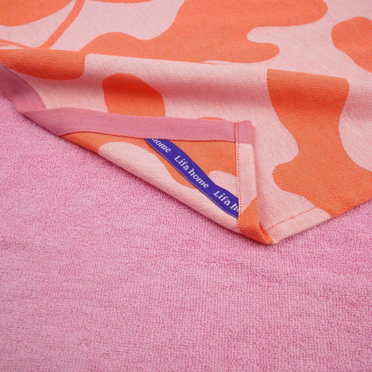 Lifa Home - Theedoek en Handdoek set - Coral Kiss