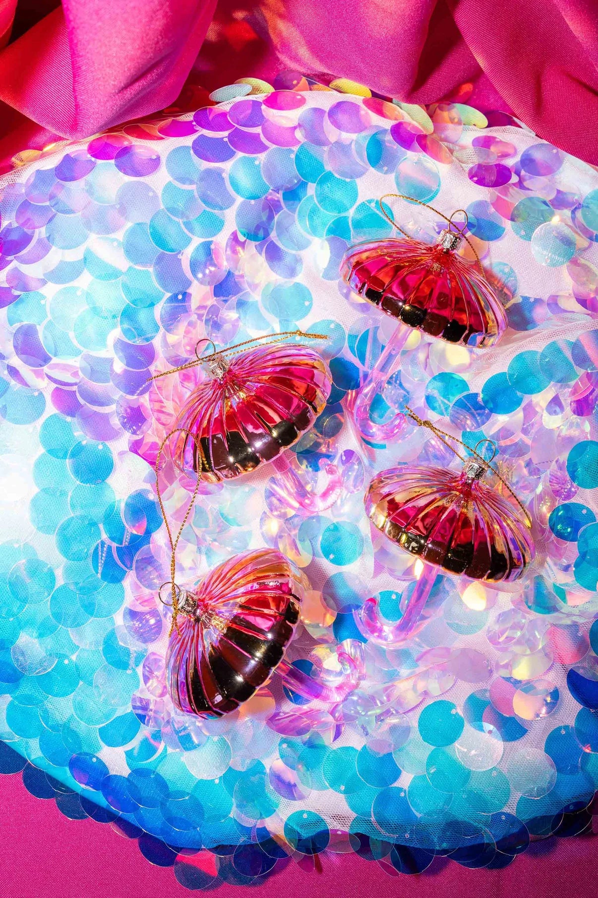 Yup In De Boom - Paraplu Kerstornament Roze