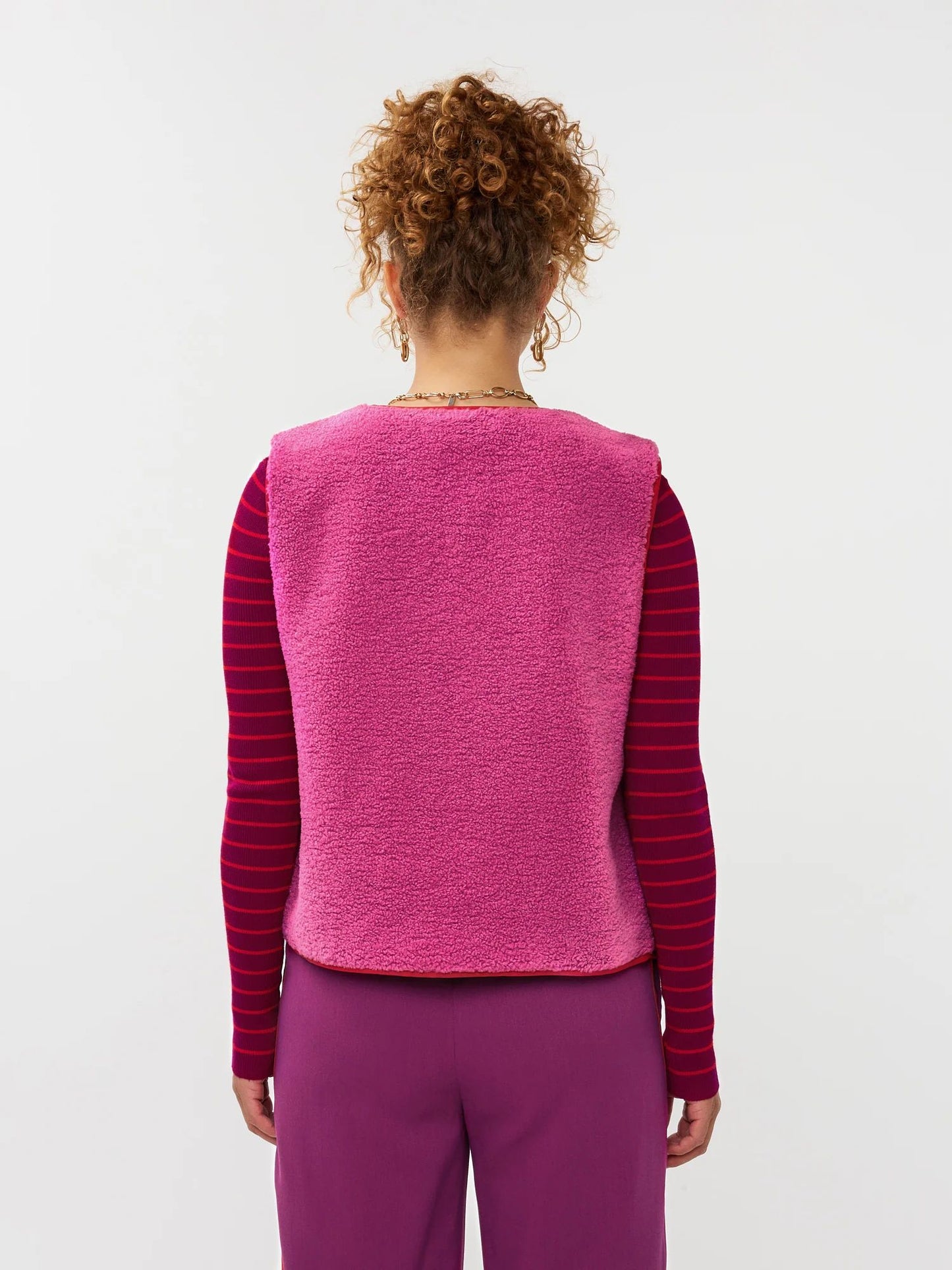 Ydence | Gilet Puck | Fuchsia purple