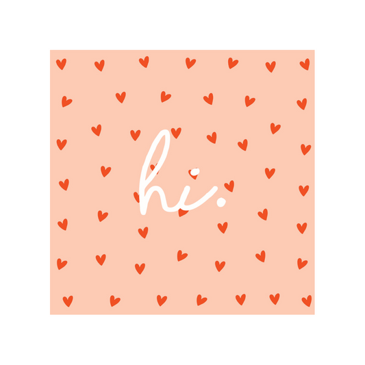 Forex Tegeltje - Hi Hartjes 20cm