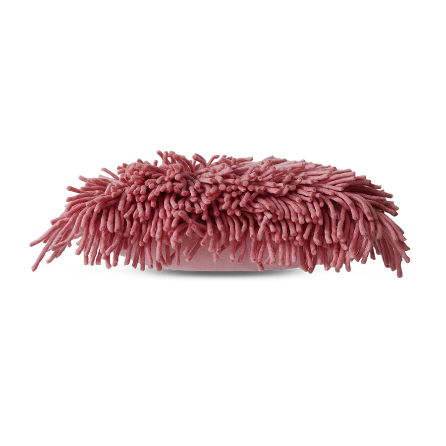 HKLIVING - Rugged Woolen Sierkussen - Pink
