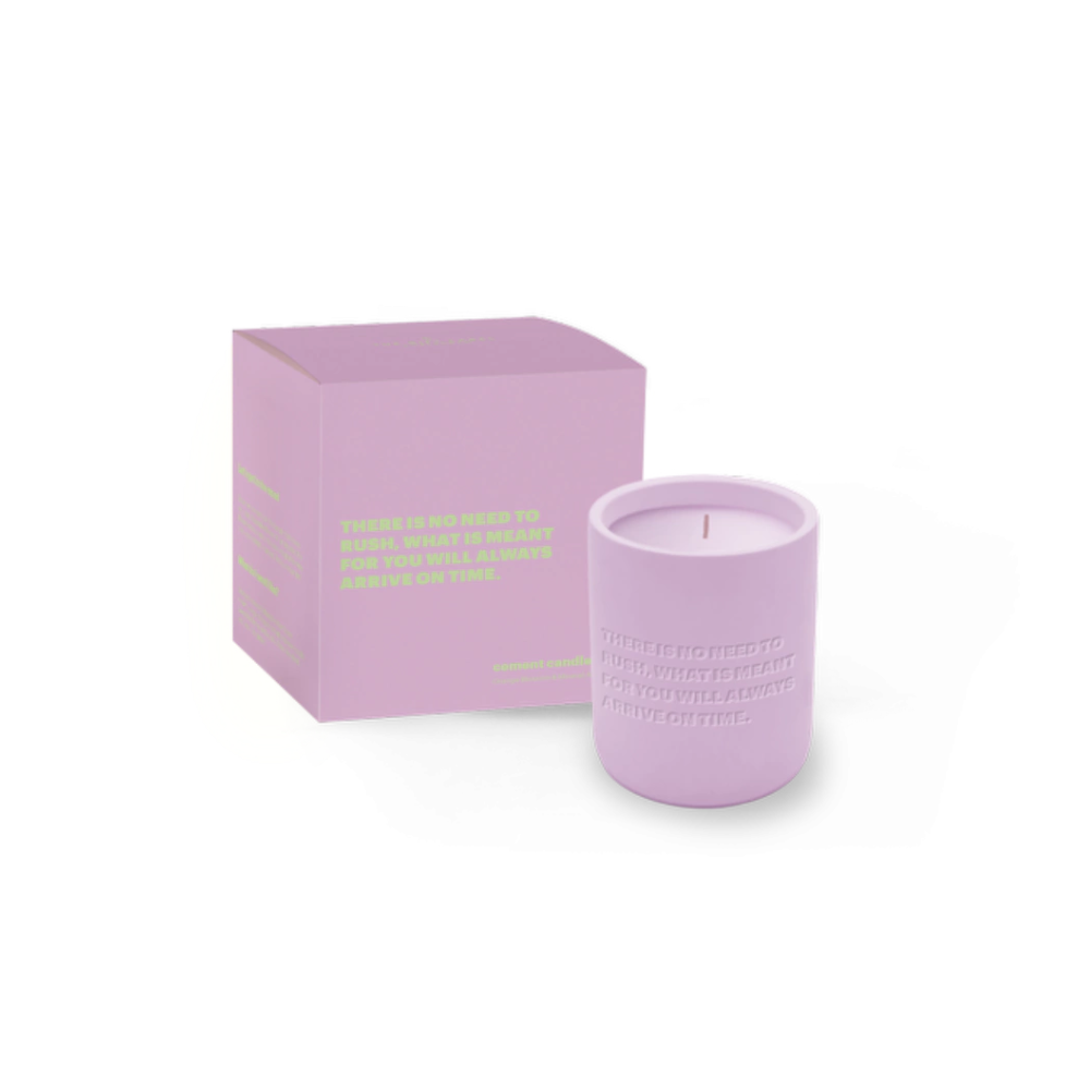 The Gift Label - Cemented Kaars - No need to rush