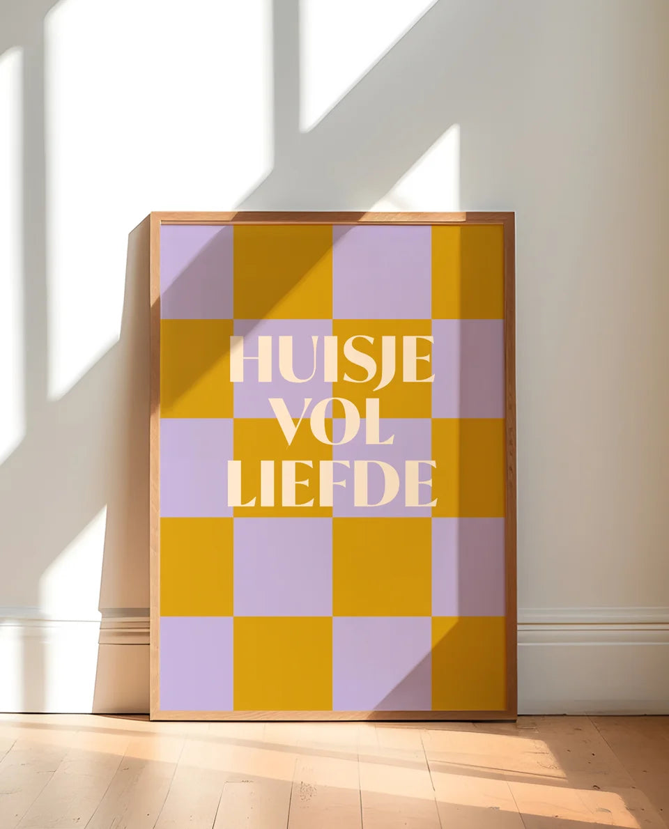 Heyday - Poster Huisje vol liefde 30x40cm