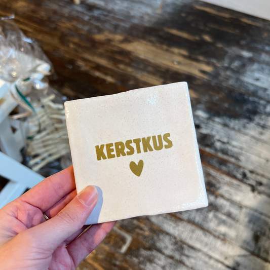 Tegeltje - Kerstkus