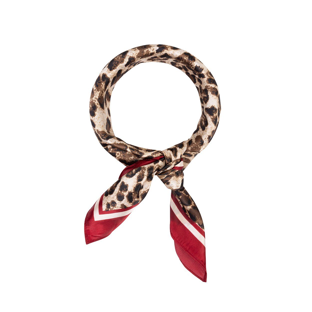 Sjaaltje - Luipaard/Burgundy