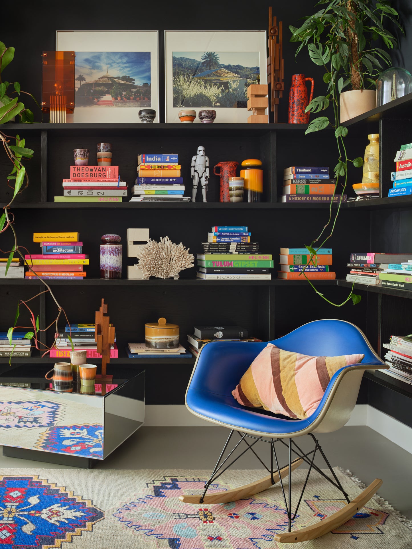 HKLIVING - Striped Velvet Sierkussen - Sunkissed