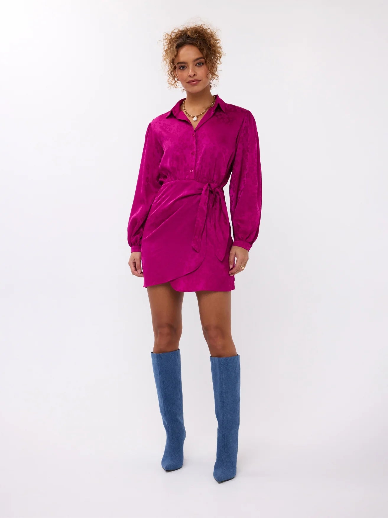 Ydence | Dress Fia | Fuchsia