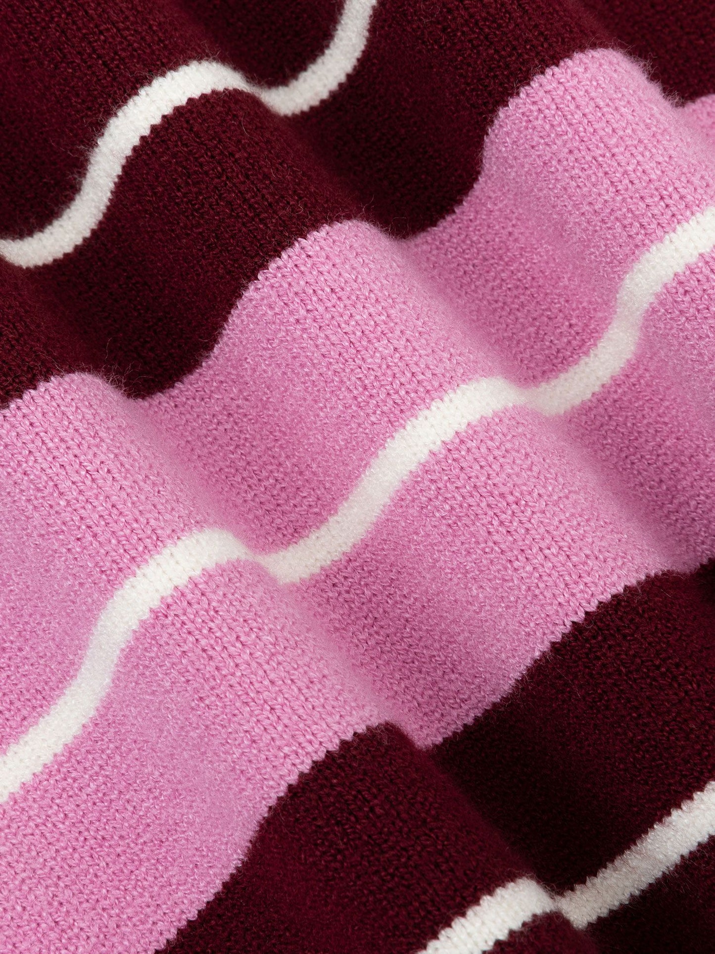 Ydence | Knitted Top Balou | Burgundy/Pink