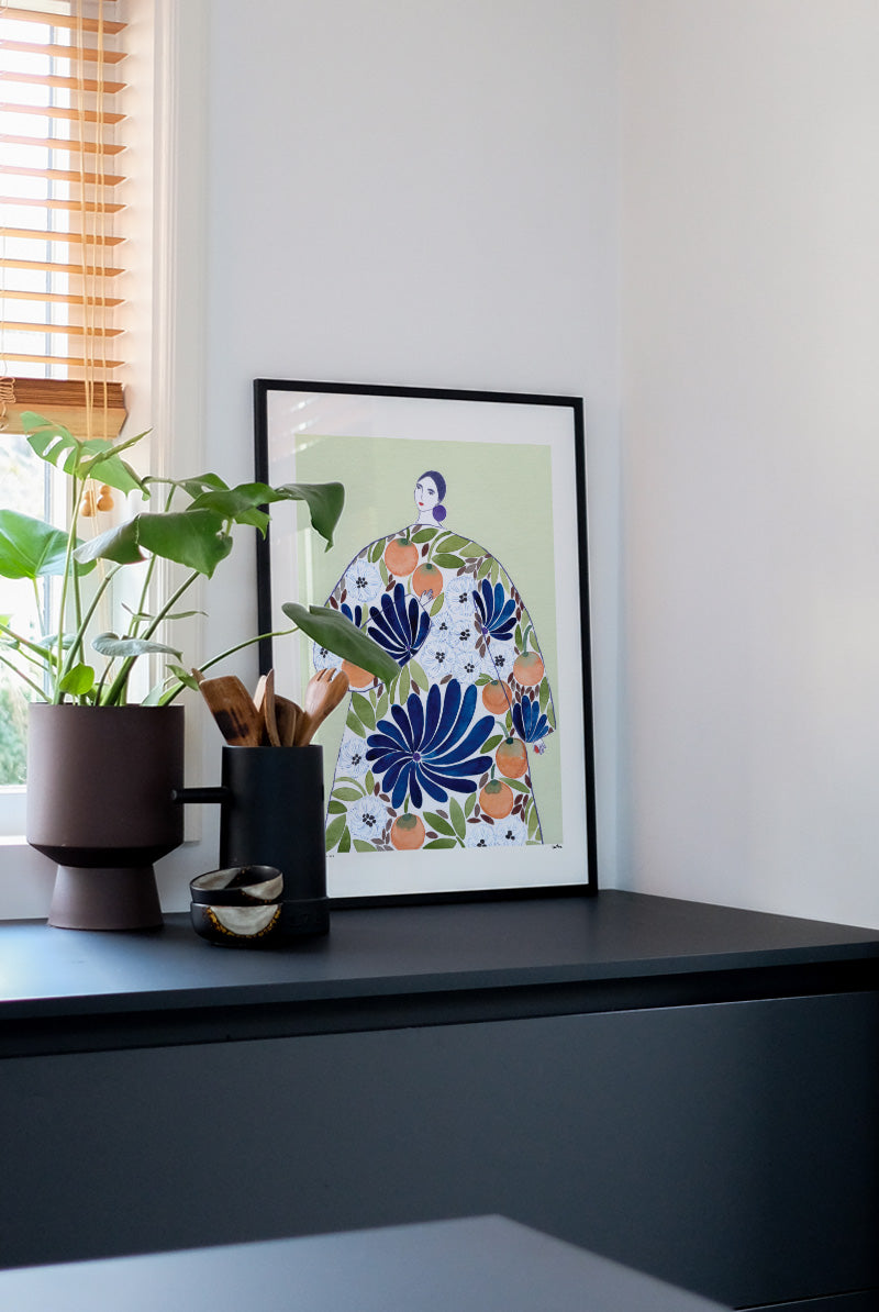 Poster - Orange Coat 30x40cm