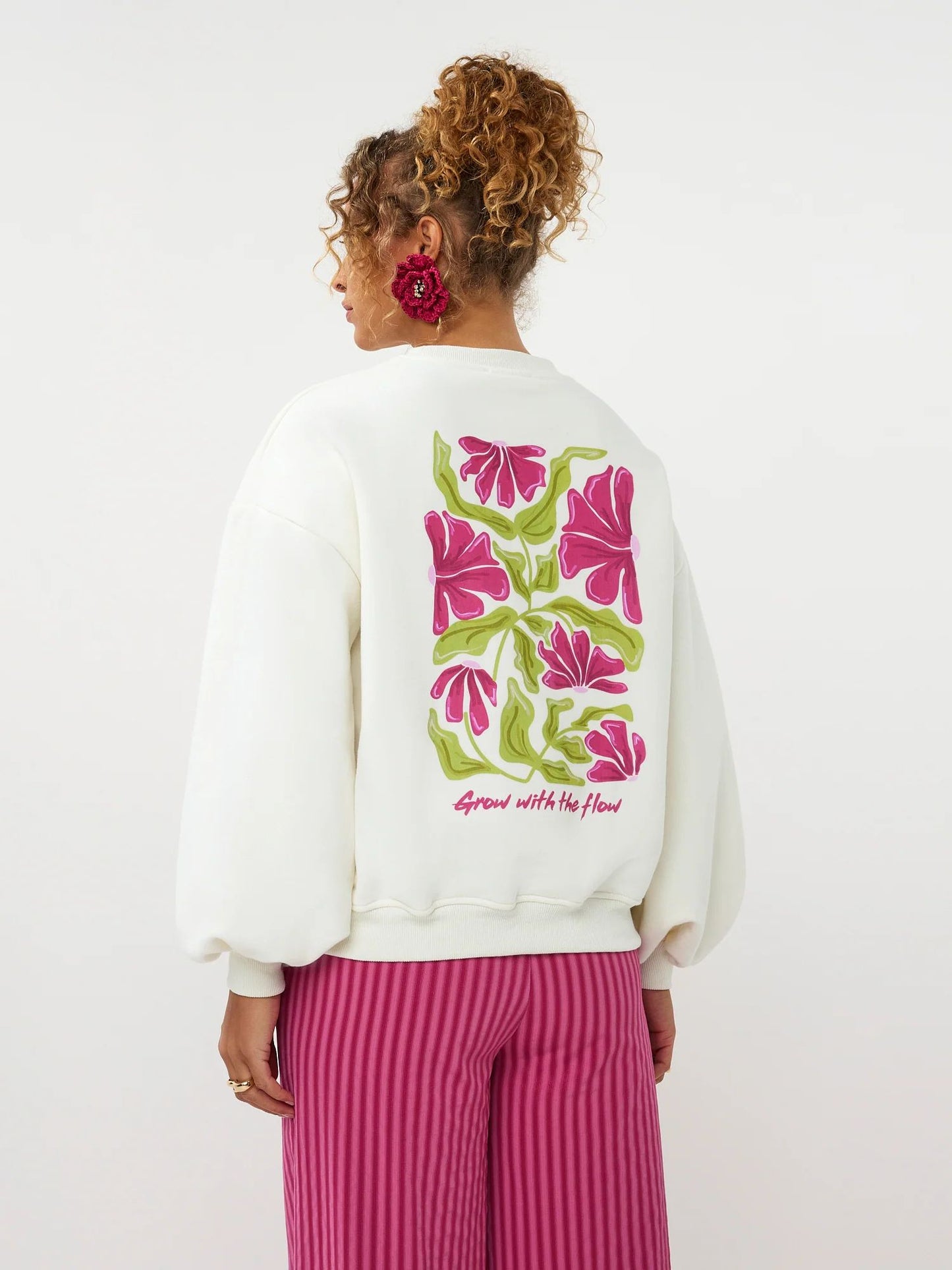 Ydence | Sweater Grow with the Flow | Ecru