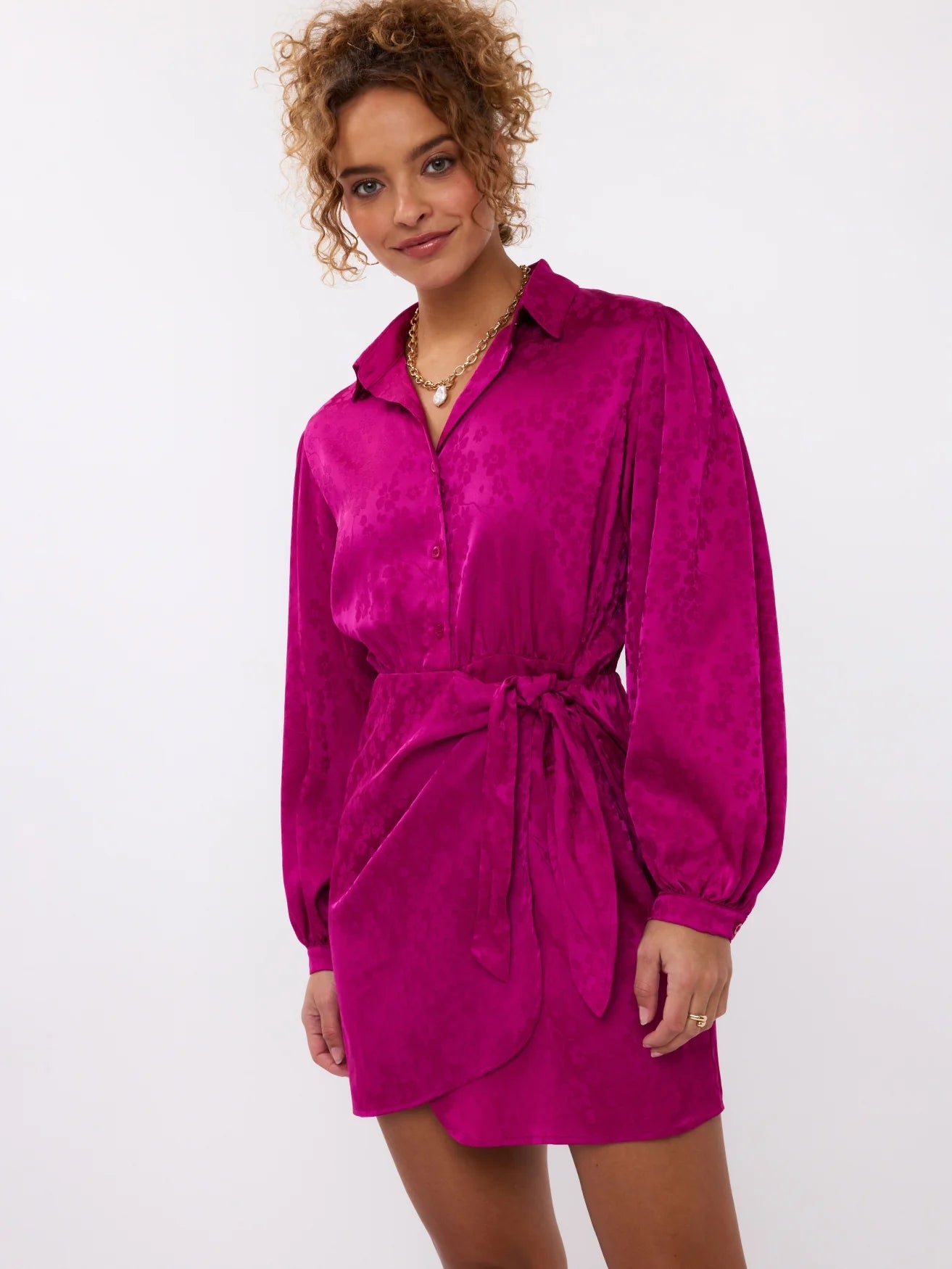 Ydence | Dress Fia | Fuchsia
