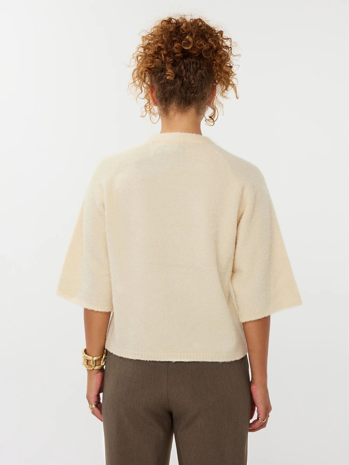 Ydence | Knitted Sweater Bunny | Ecru