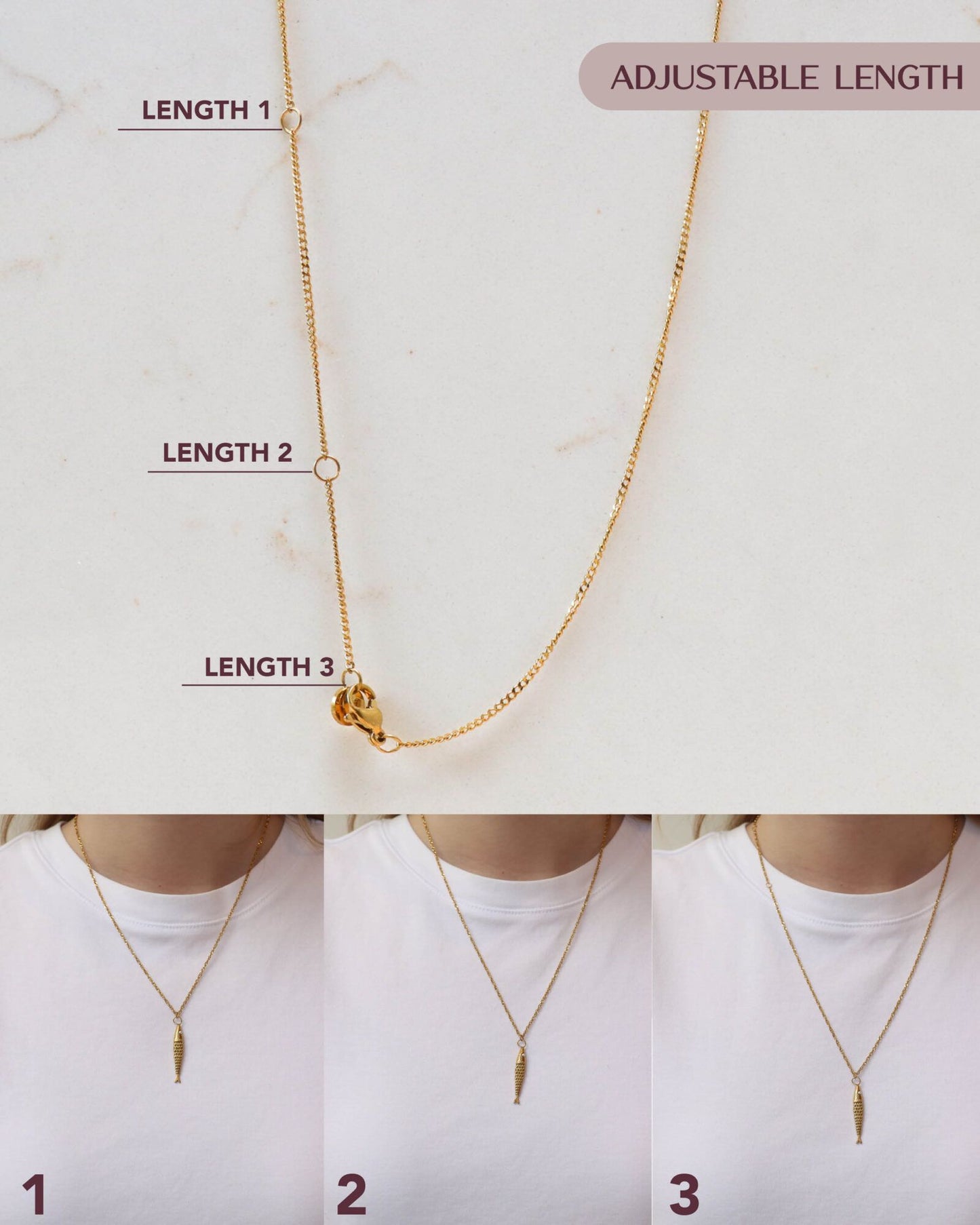 Label Kiki - Catch of the day necklace gold