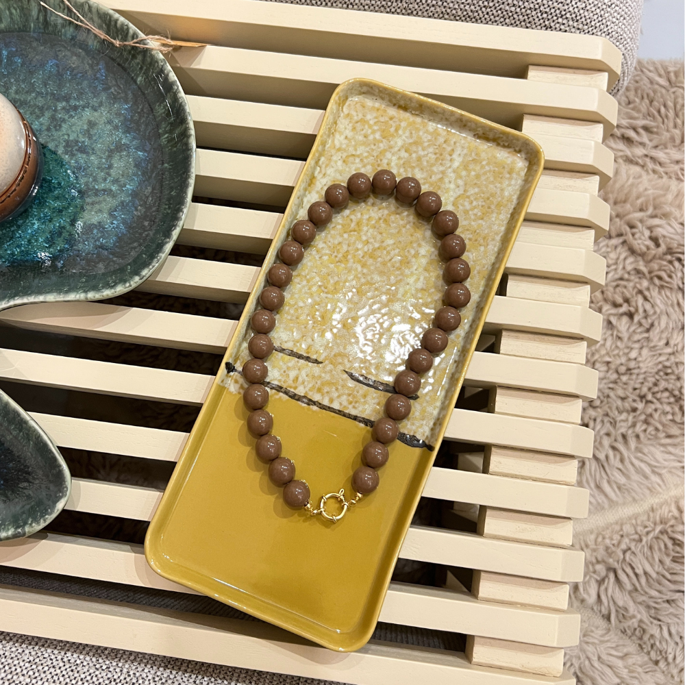 Kralenketting - Bruin