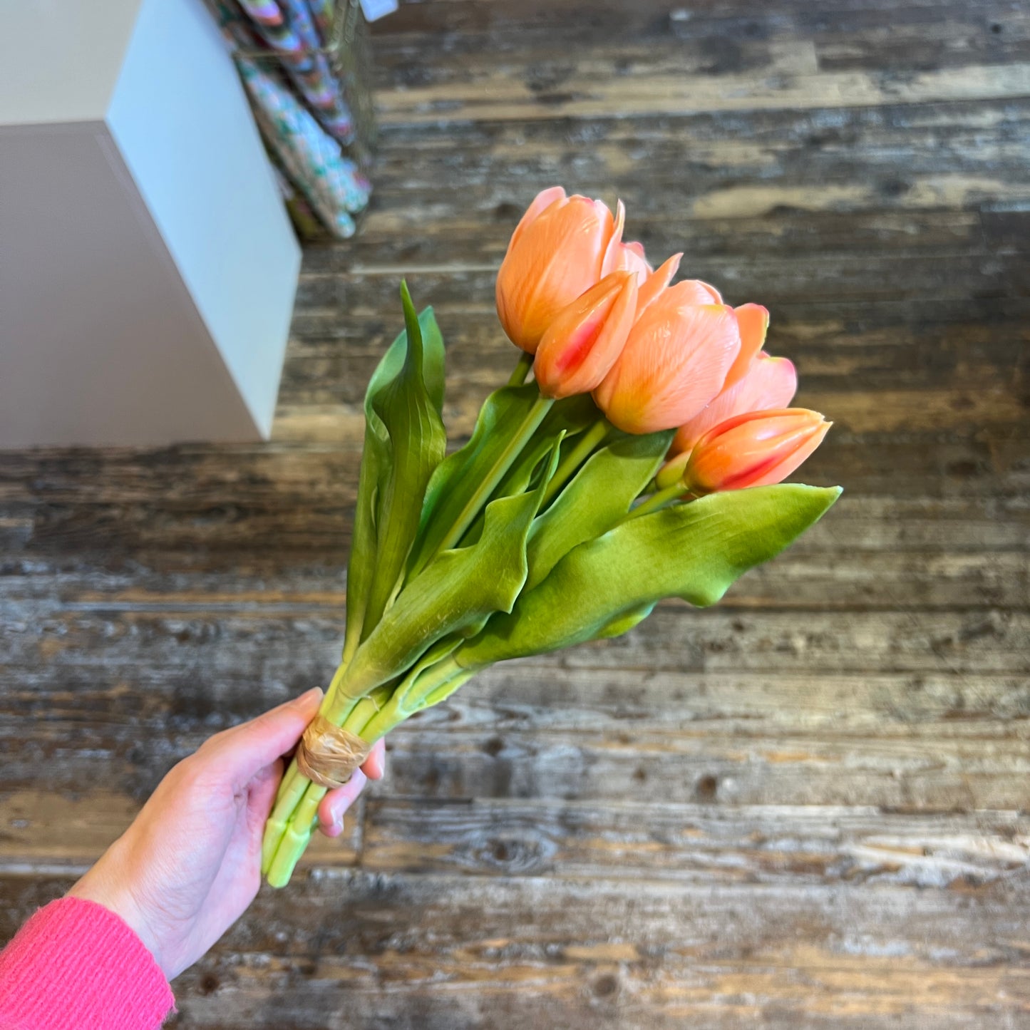 Bosje Tulpen Kort - Zalm