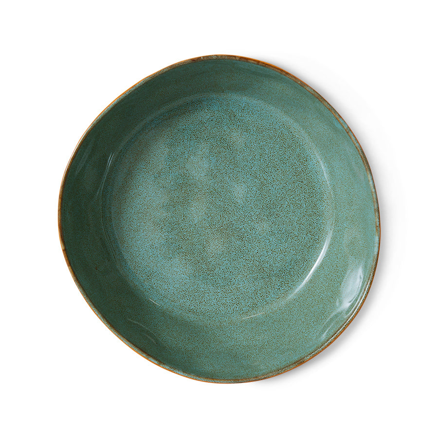 HKLIVING - 70s Pasta Borden set van 2 - Golden Hour