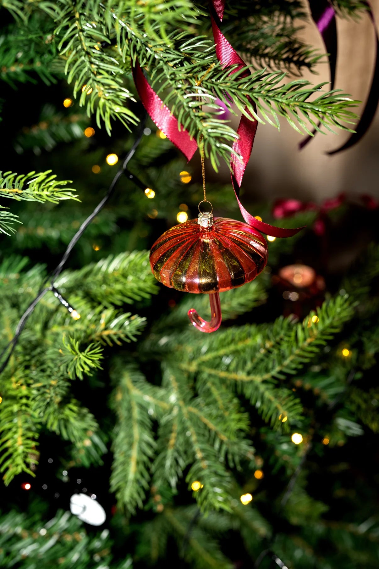 Yup In De Boom - Paraplu Kerstornament Roze