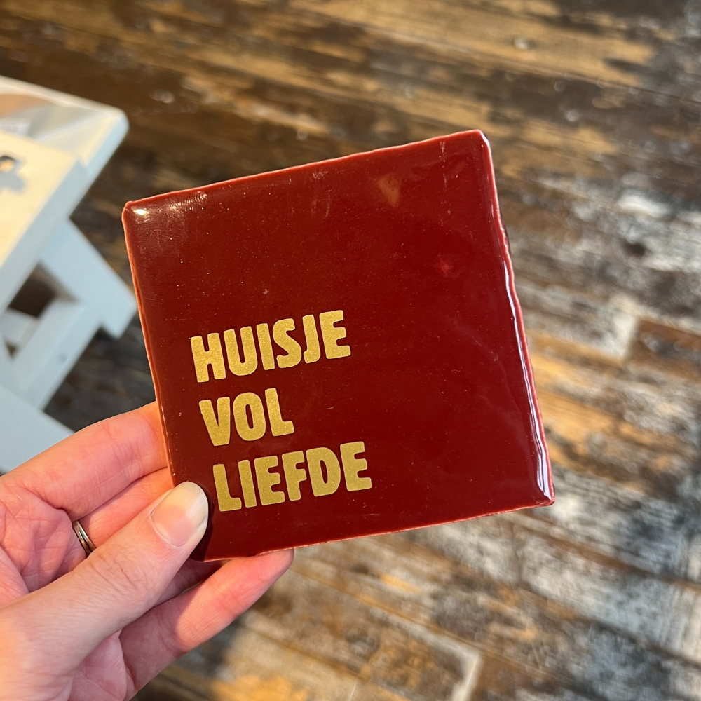 Tegeltje - Huisje Vol Liefde