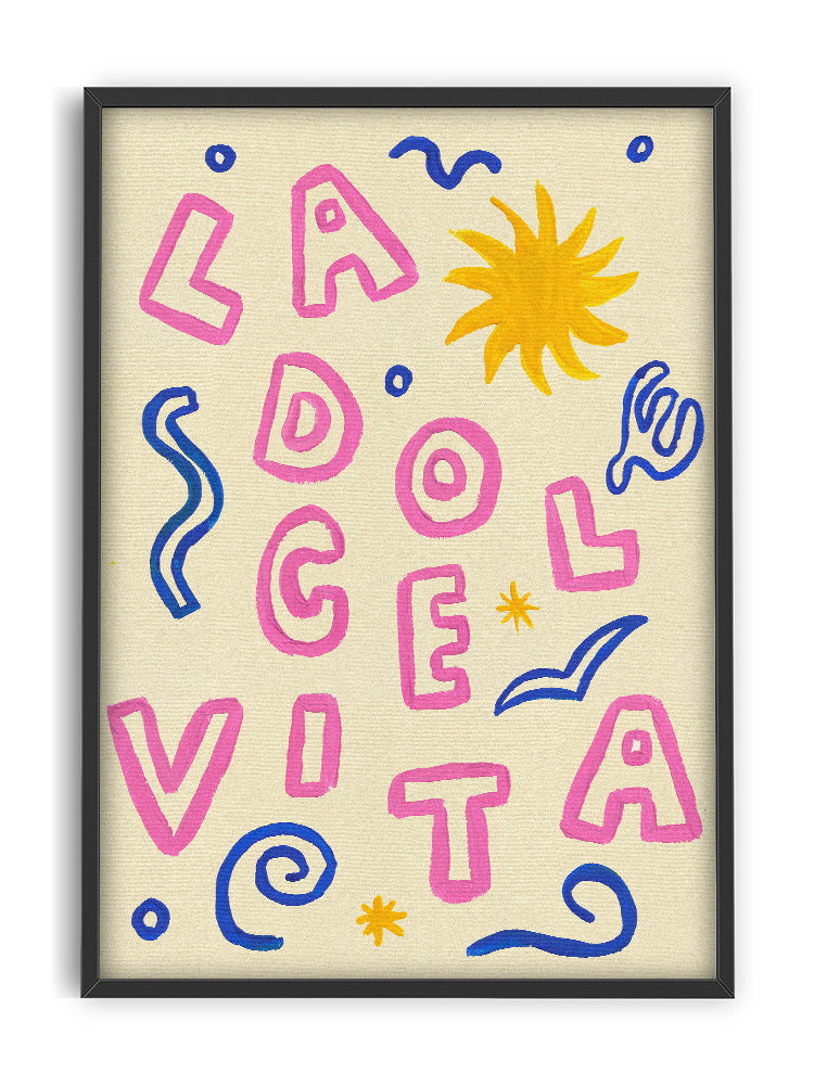 Poster - La Dolce Vita 30x40cm