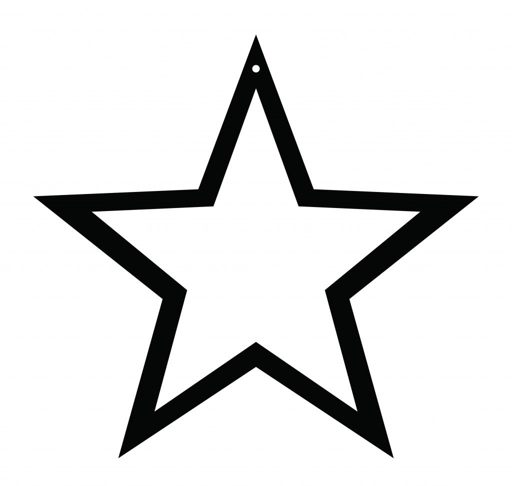Muurster - Zwart Uitgesneden 30cm