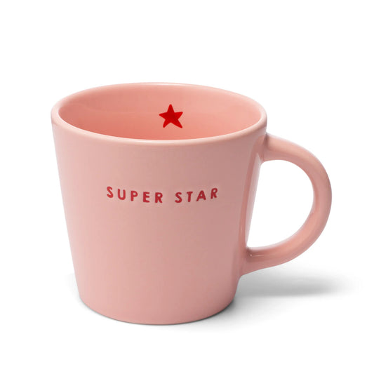 Vondels - Cappuccino mok Super Star - Roze