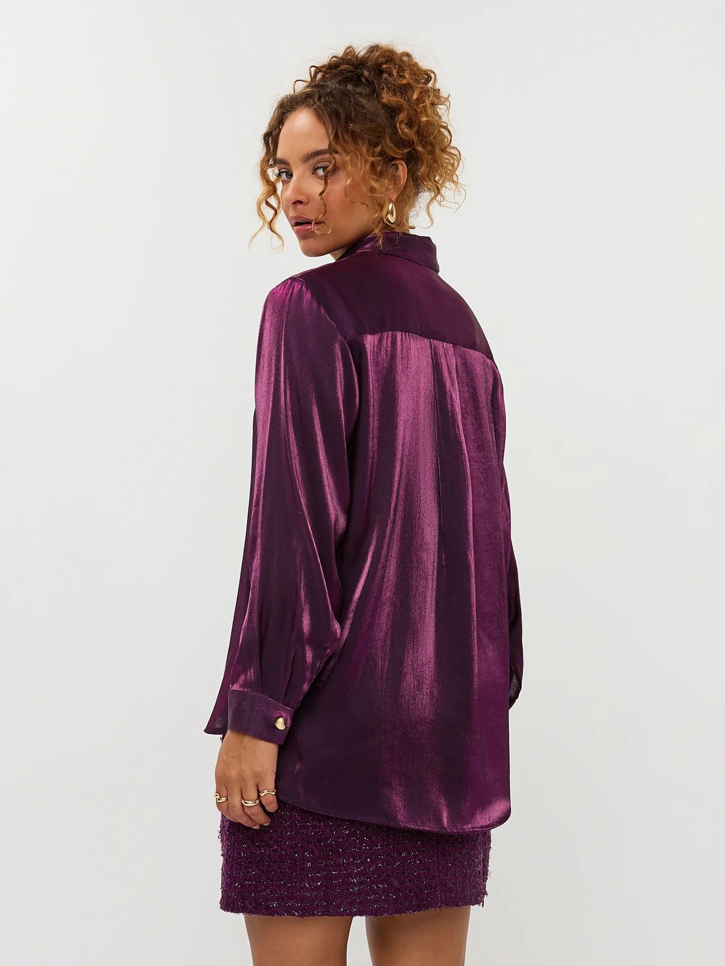 Ydence | Blouse Lindsey | Aubergine