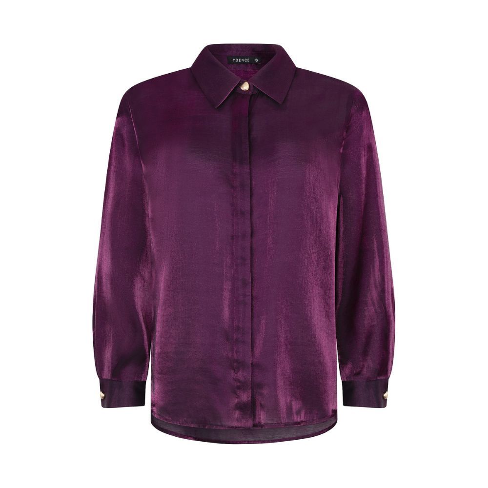 Ydence | Blouse Lindsey | Aubergine