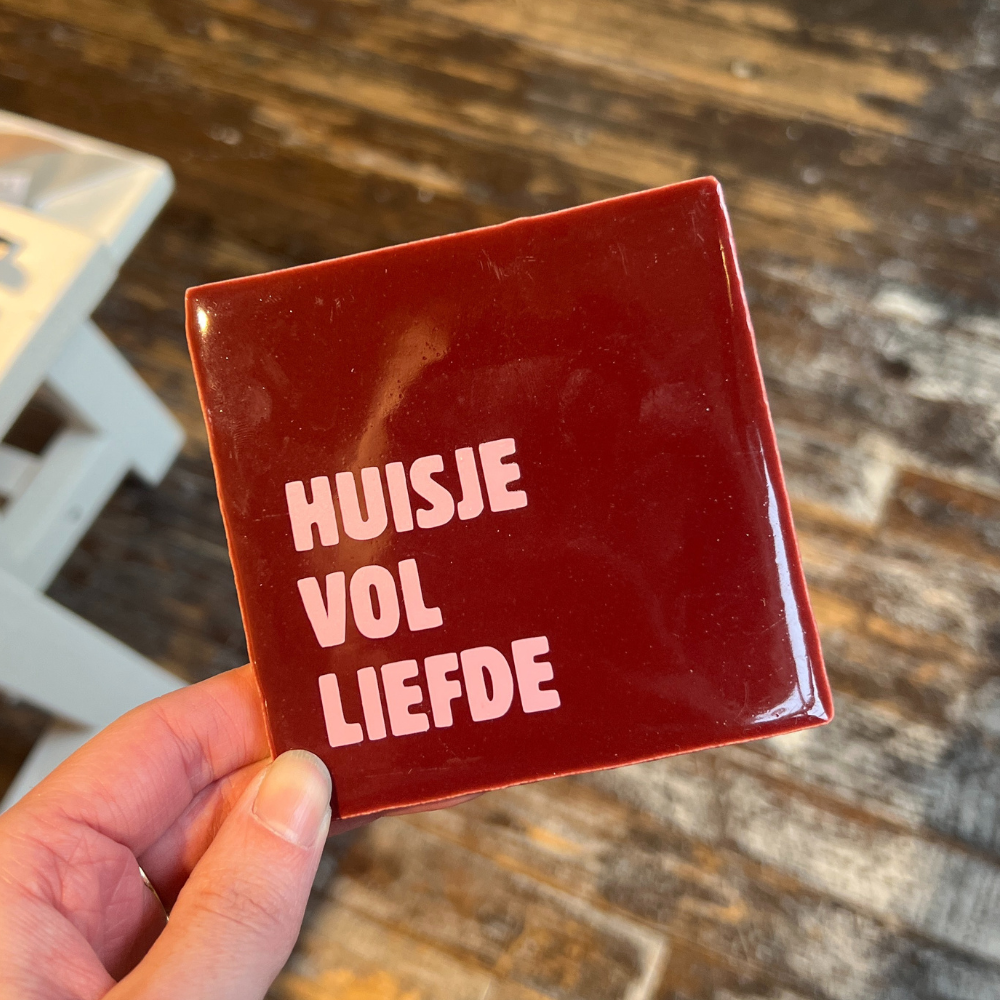 Tegeltje - Huisje Vol Liefde